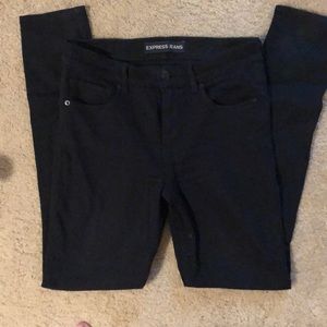 Express high-rise black legging jeans